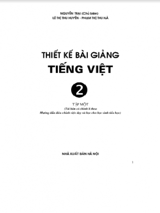 Thiết kế bài giảng tiếng việt 2 tập 1